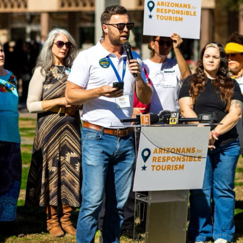Right to Rent advocates at the State Capitol